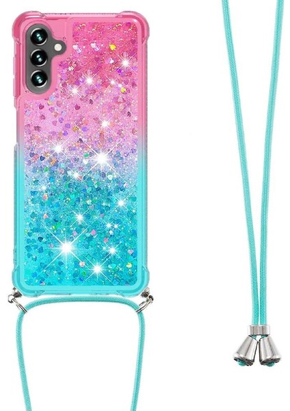 Samsung Galaxy A13 5g Ayarlanabilir Boyun Kordon Için Quicksand Telefon Kılıfı (Yurt Dışından)