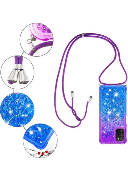 Samsung Galaxy A03S Ayarlanabilir Boyun Kordon Kılıfı Için Quicksand Telefon Kılıfı (Yurt Dışından) fırsatları