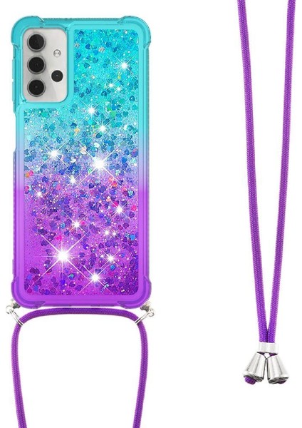 Samsung Galaxy A32 5g Ayarlanabilir Boyun Kordon Için Quicksand Telefon Kılıfı (Yurt Dışından)