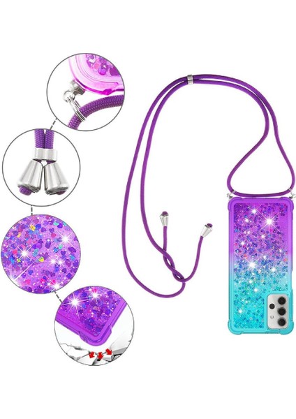 Samsung Galaxy A32 5g Ayarlanabilir Boyun Kordon Için Quicksand Telefon Kılıfı (Yurt Dışından) fiyatları