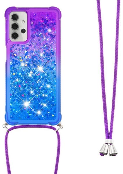 Samsung Galaxy A32 5g Ayarlanabilir Boyun Kordon Için Quicksand Telefon Kılıfı (Yurt Dışından)