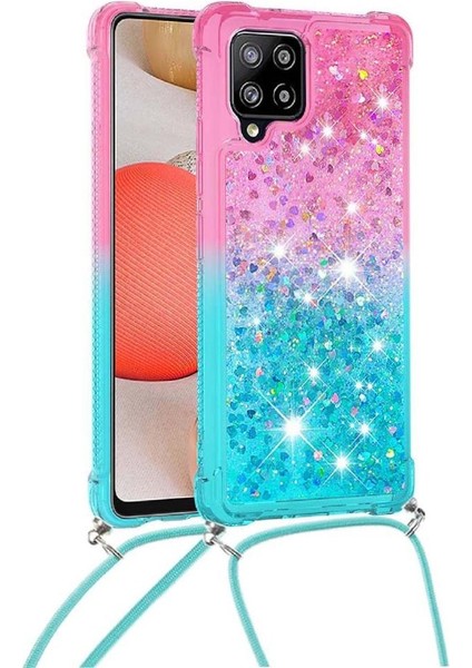 Ayrılıkçı Emniyet Klipsi ile Samsung Galaxy A42 5g Için Quicksand Telefon Kılıfı (Yurt Dışından)