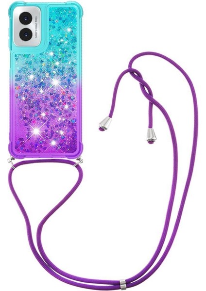 Motorola Moto G Play 4g 2024 Degrade Renkli Telefon Için Quicksand Telefon Kılıfı (Yurt Dışından)