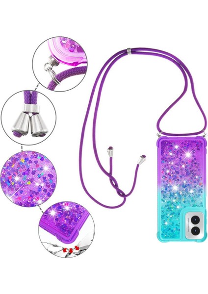 Motorola Moto G Play 4g 2024 Degrade Renkli Telefon Için Quicksand Telefon Kılıfı (Yurt Dışından) fırsatları