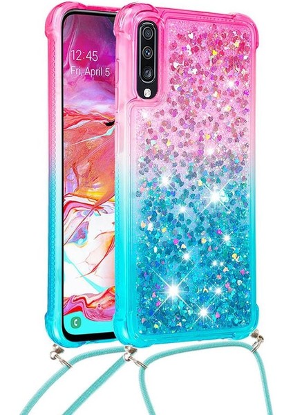 Samsung Galaxy A70 Degrade Renk Telefon Kılıfı Boyun Için Quicksand Telefon Kılıfı (Yurt Dışından) fırsatları