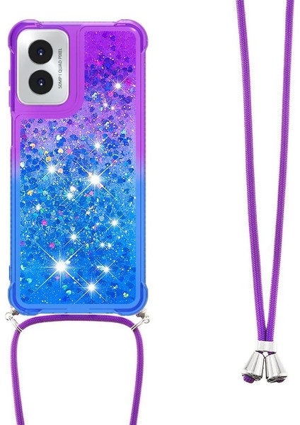 Motorola Moto G Play 4g 2024 Degrade Renkli Telefon Için Quicksand Telefon Kılıfı (Yurt Dışından)