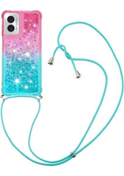 Motorola Moto G Play 4g 2024 Degrade Renkli Telefon Için Quicksand Telefon Kılıfı (Yurt Dışından)