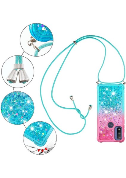 Motorola Moto G Pure Ayarlanabilir Boyun Kordon Için Quicksand Telefon Kılıfı (Yurt Dışından) fiyatları