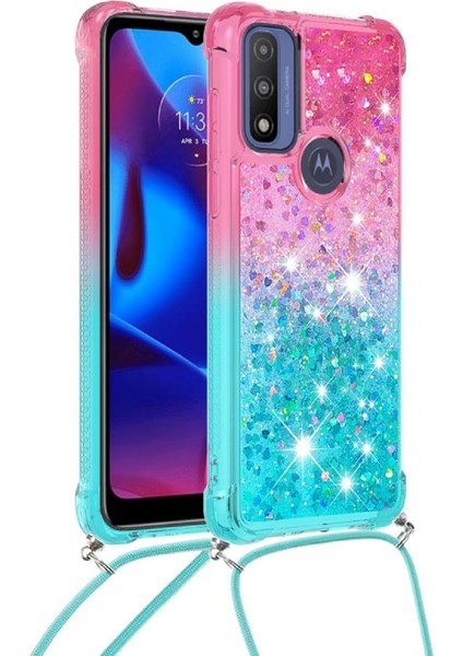 Motorola Moto G Pure Ayarlanabilir Boyun Kordon Için Quicksand Telefon Kılıfı (Yurt Dışından) modelleri