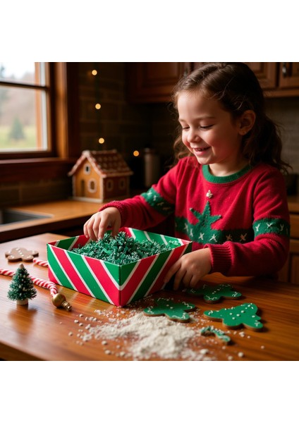 1 kg Zigzag Kırpık Kağıt , Kırpıntı Kağıt * Çam Yeşili fırsatları