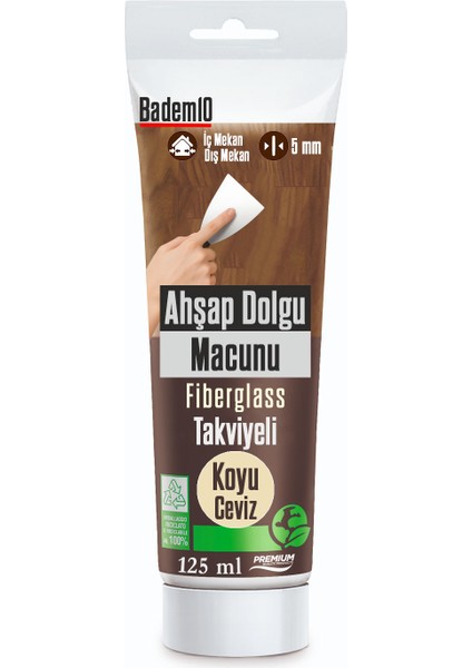 Ahşap Parke Tamir Macunu Koyu Ceviz Mobilya Masa Dolgu Çatlak Çizik Giderici 125 ml Kullanıma Hazır indirimleri