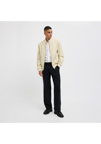 Jack&jones Blaleister Linen Blend Bomber Erkek Bej Klasik Yaka Ceket fiyatları