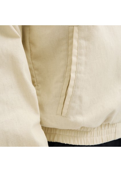 Jack&jones Blaleister Linen Blend Bomber Erkek Bej Klasik Yaka Ceket indirimleri