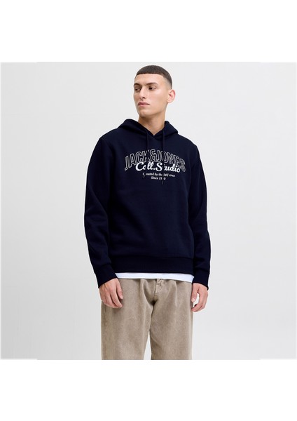 Jack&jones Makoto Erkek Lacivert Kapüşonlu Sweatshirt