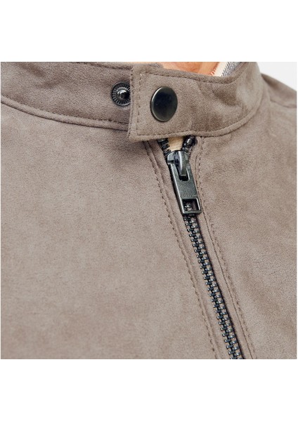 Jack&jones Dylan Clean Erkek Kahverengi Bisiklet Yaka Ceket fırsatları