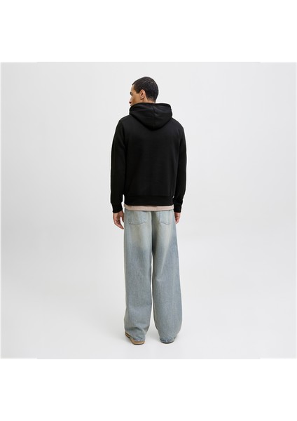 Jack&jones Makoto Erkek Siyah Kapüşonlu Sweatshirt modelleri