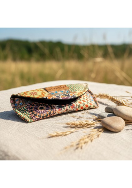 Otantik Desenli Gözlük Kılıfı Çantası Koruyucu Darbe Emici Yumuşak Özel Tasarım - Antares modelleri