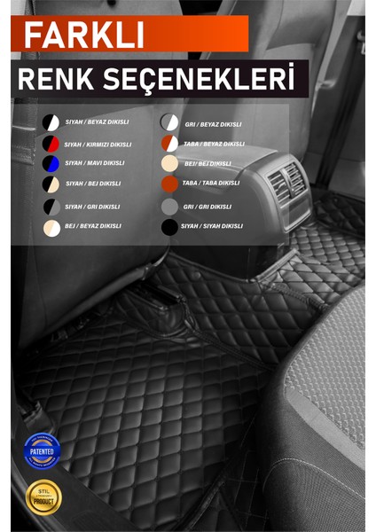 Opel Astra K Sedan (2015-2021) 7d Deri Havuzlu Oto Paspas | Tam Koruma & Hızlı Montaj