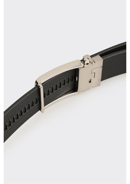 Siyah Deri Erkek Kemer modelleri