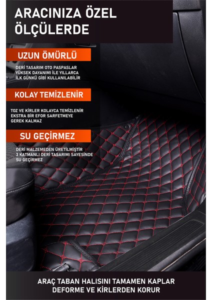 Chery Tiggo 8 Pro Max (2022 ve Sonrası) 7d Deri Havuzlu Oto Paspas | Tam Koruma & Hızlı Montaj fırsatları