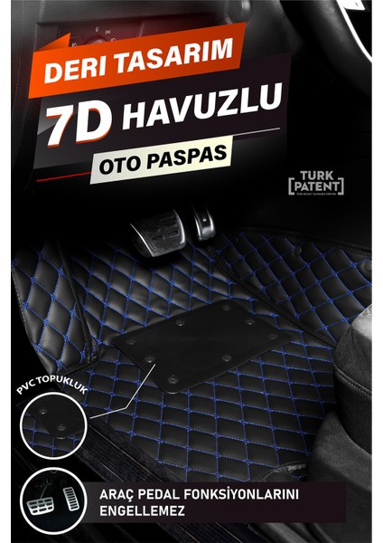 Renault Clio 4 Station Wagon (2012-2019) 7d Deri Havuzlu Oto Paspas | Tam Koruma & Hızlı Montaj fiyatları