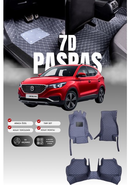 Mg Zs (2018-2024) 7d Deri Havuzlu Oto Paspas | Tam Koruma,araca Özel Kesim & Hızlı Montaj