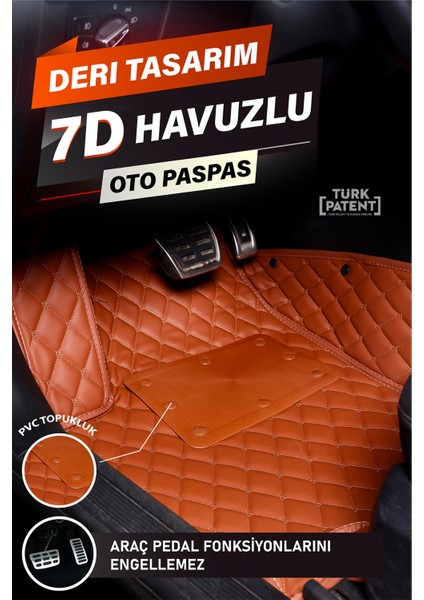 Byd Atto 3 (2022 ve Sonrası) 7d Deri Havuzlu Oto Paspas | Tam Koruma,araca Özel & Hızlı Montaj fiyatları