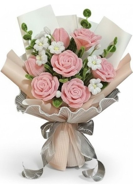 3'lü Şönil Set Pastel Pembe (50) , Beyaz (25) , Ordu Yeşili (25) Şönil ,çiçek Yapımına Uygun Tüylü Tel indirimleri