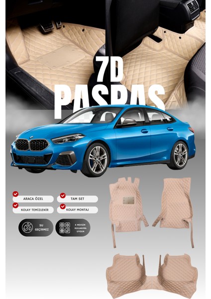 Bmw 2 Serisi Coupe F44 (2019 ve Sonrası) 7d Deri Havuzlu Oto Paspas | Tam Koruma,araca Özel & Hızlı Montaj