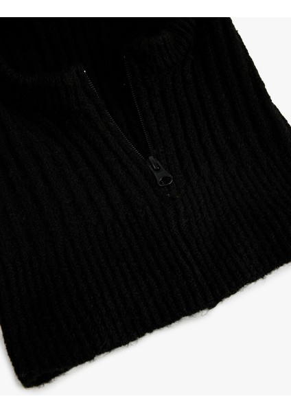 Fermuar Detaylı Balaklava Kar Maskesi modelleri