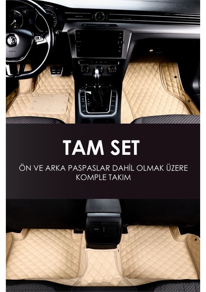 Audi A4 (2008 - 2016) 7d Deri Havuzlu Oto Paspas | Tam Koruma,araca Özel & Hızlı Montaj modelleri