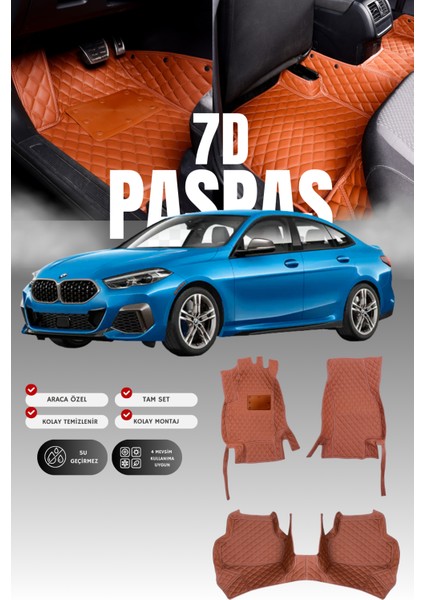 Bmw 2 Serisi Coupe F44 (2019 ve Sonrası) 7d Deri Havuzlu Oto Paspas | Tam Koruma,araca Özel & Hızlı Montaj