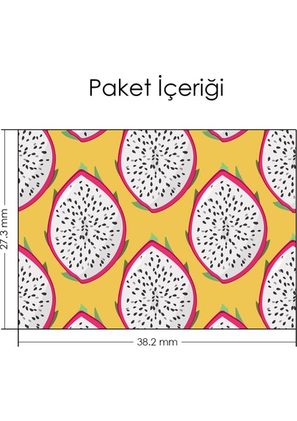 Artikel Ejderha Meyvesi Desen Notebook Sticker modelleri