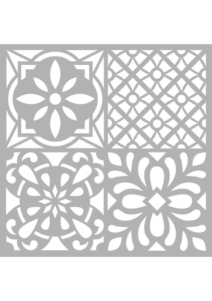 Artikel Karo Grup Stencil Tasarımı 30 x 30 cm indirimleri