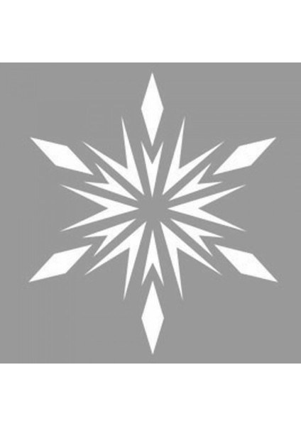 Yıldız Kar Tanesi Motifi Stencil Tasarımı 30 x 30 cm