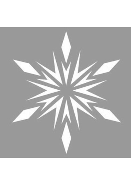 Yıldız Kar Tanesi Motifi Stencil Tasarımı 30 x 30 cm