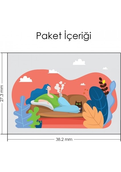 Artikel Evde Yalnız Kadın Notebook Sticker fiyatları