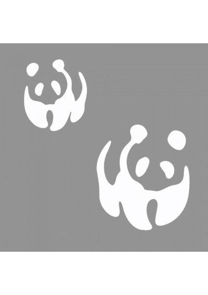 Artikel İkili Panda Stencil Tasarımı 30 x 30 cm