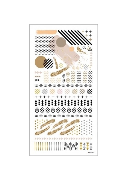 Artikel Memphis Desenler Tırnak Dövmesi, Tırnak Tattoo, Nail Art, Tırnak Sticker