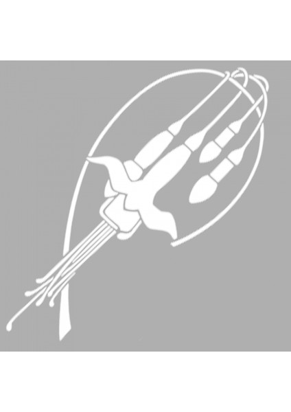 Artikel Art Nouveau Demet Çiçek-7 Stencil Tasarımı 30 x 30 cm