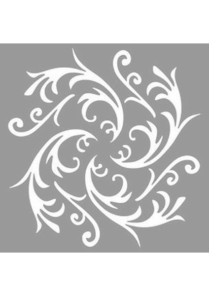 Artikel Damask Spiral Stencil Tasarımı 30 x 30 cm modelleri