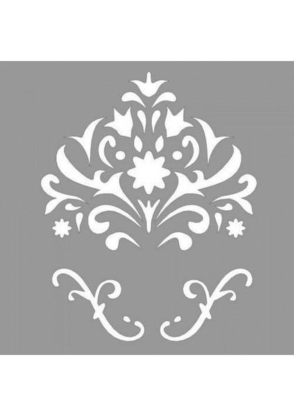 Artikel Floral Joyce Stencil Tasarımı 30 x 30 cm