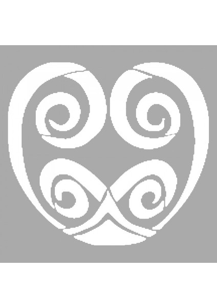 Artikel Spiralli Desen Stencil Tasarımı 30 x 30 cm