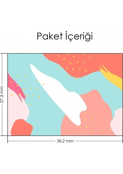 Artikel Pastel Memphis Desen Notebook Sticker fiyatları