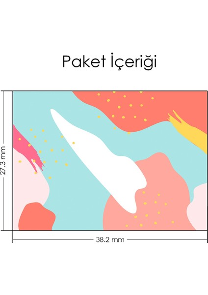 Artikel Pastel Memphis Desen Notebook Sticker modelleri