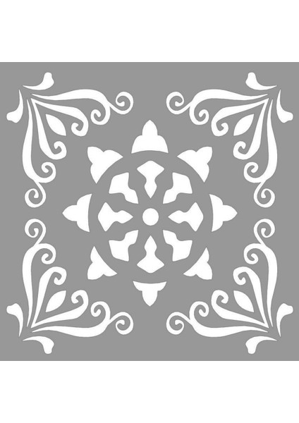 Karo Brown Stencil Tasarımı 30 x 30 cm fiyatları
