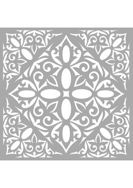Artikel Karo 49 Stencil Tasarımı 30 x 30 cm