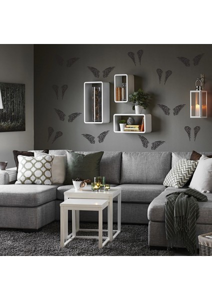 Artikel Melek Kanatları Stencil Tasarımı 30 x 30 cm fiyatları