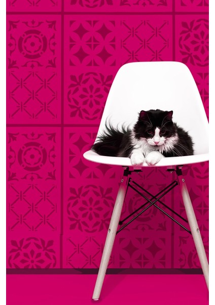 Dörtlü Karo 2 Stencil Tasarımı 30 x 30 cm modelleri