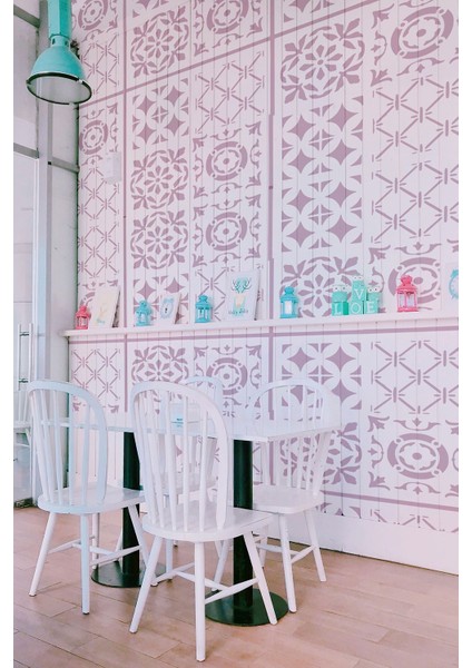 Dörtlü Karo 2 Stencil Tasarımı 30 x 30 cm fırsatları